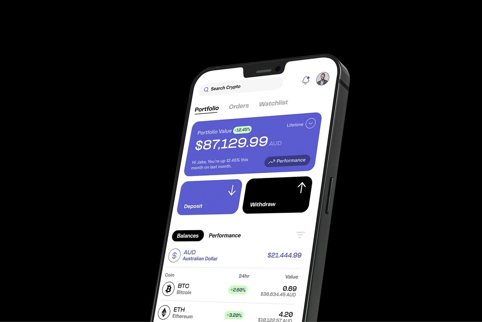 a cell phone with a credit card on the screen